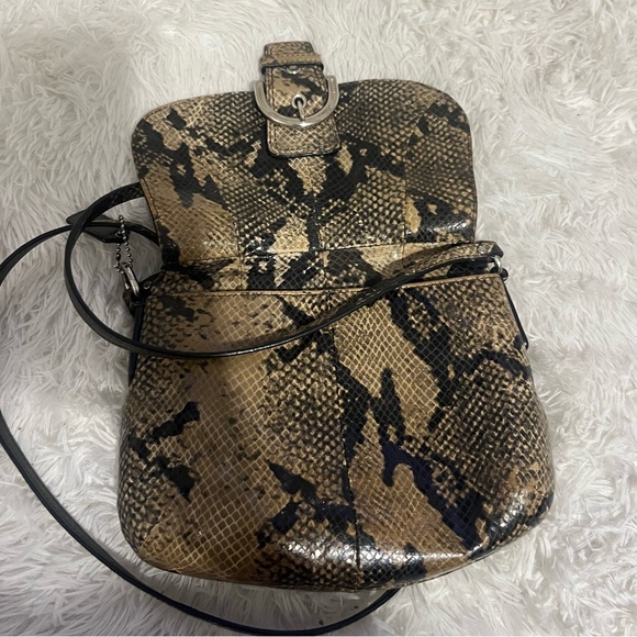 COACH Vintage Exotic Soho Python Snake Embossed Mini Crossbody - Picture 14 of 16
